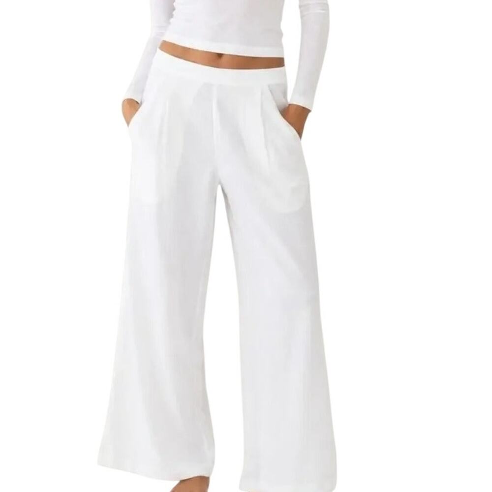 Ripley Rader Yacht Pants Size 2 Small Off White Satin Crepe NWT $198